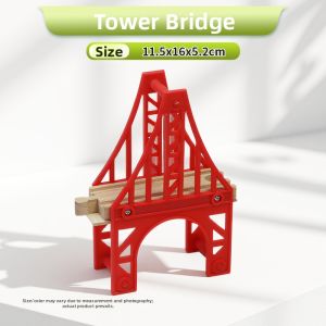 Wooden Bridge Accessories Three Hole Single Hole Large Arch Wooden Train Track Compatible