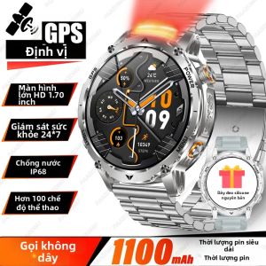 Đồng Hồ Thông Minh T-Rex3 Ultra 1100mAh Định Vị GPS La Bàn Chống Nước IP69K Thiết Bị Theo Dõi Thể Thao Dành Cho Nam Nữ Thiết Bị Đeo Ngoài Trời Cấp Độ Quân Sự