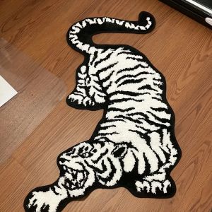 VIKAMA American Alien Tiger Leopard Carpet Living Room Bedroom Carpet Soft Bedside Carpet Home Decoration