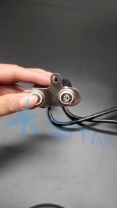 M King⭐2in1 LED Halo Switch Stainless Steel Double ON-OFF Push Button Switch 12V/5A Waterproof Motorcycle Universal