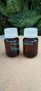 Botol Kaca Fitkom 50ml (isi paket 10 pcs)