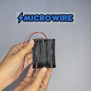 MW 3-Slot 18650 Battery Holder | Plastic Storage Box for 3.7V Lithium-Ion Batteries