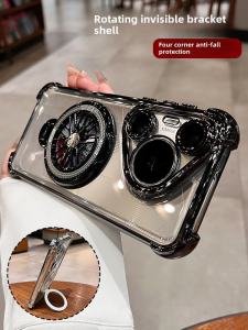 Huawei Pura70Pro New Model Protective Case with Gyro Stand Anti Stress Four Corner Airbag Magnetic Absorption Charging Male Female Shell