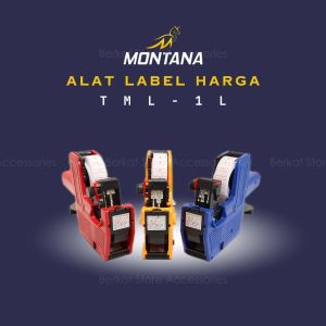Price Labeller Mesin Label Harga Montana TML-1L 8 Digit 1Line Alat Label Harga Random