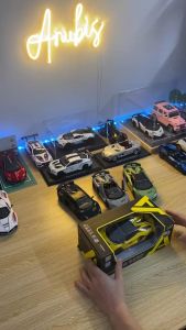 Mô Hình Xe Ôtô Kim Loại 1/24 Siêu Xe LAMBORGHINI AVENTADOR SVJ63 Dùng Để Trưng Bày Bàn Làm Việc Làm Đồ Chơi Trẻ Em