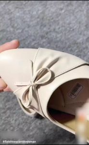 BELLINA Flatshoes Kasual Simple Sandal Balet Model Pita Anti Licin