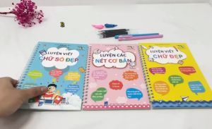 Sách - Bộ 3 Quyển Luyện Viết Thần Kỳ Tự Xóa - Tập Viếp Thần Kỳ Tự Xóa - Luyện Chữ Đẹp (Tập Tô Tự Xoá