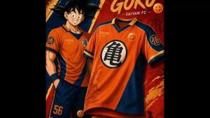 Dragon Ball | Áo Polo Nam Dragon Ball Goku FC Kiểu Dáng Công Sở Tay Ngắn Rộng Rãi Thoáng Khí Chất Liệu Polyester Nhanh Khô