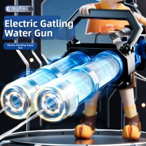 BONINGYU | Rotary Double Barrel High-Pressure Rapid Fire Gatling Water Gun