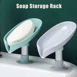 ​Soap Box Soap Storage Rack Household Drain Soap Holder Punch-Free Suction Cup Soap Rack Bathroom Not Accumulate Water Storage