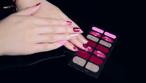 Stiker Kuku Tangan Stiker Nail Art Murah Kutex Wanita (14 pcs/ set)