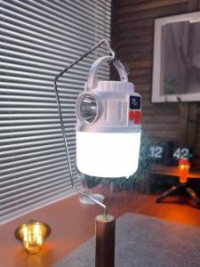 Solar Light Rechargeable Outdoor Camping Lantern Emergency Light 400LM 3600mAh Battery USB Charging Portable Waterproof