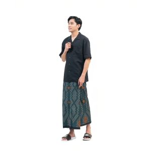 Sarung Batik Pria Black Series 912 Bahan Katun Premium