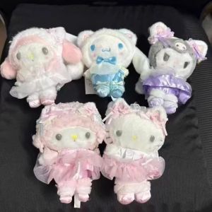 Búp Bê Nhồi Bông Ballet Kitty Cat KT Cinnamon Dog Kurokos Mélody Bag Doll Pendant Accessory Universal Gender PP Cotton Filling