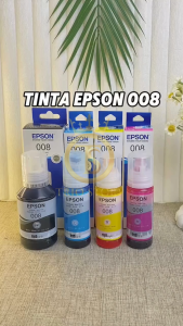 Tinta Epson 008 1 Set 4 Warna Untuk Printer Epson L11160 L14150 L15150 L15160 L6580 L6570 L6550 L6490 L6460 M15140 M15180