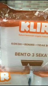 P2 JOIE/Thinwall Bento Sekat 3 & 4 Bento FOOD Container/Bento Plus Tutup isi 25 set