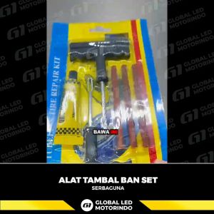 WERACE Kit Pemulihan Ban Tubeless: Alat Tambal Ban Bocor Emergency Set 4In1
