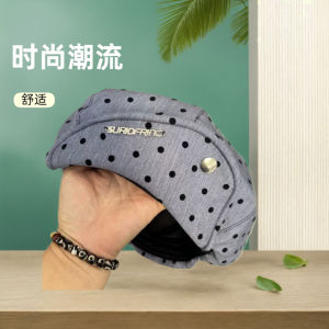 Polka Dotcloud Octagonal Hat Womens New Beret Big Head Circumference Shows the Face Small Painter Hat A Variety of Ways to Wear