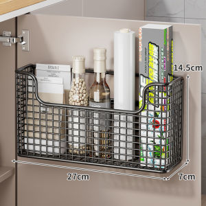 QINQI | Puncture-Free Wall-Mounted Kitchen Storage Rack Multifunctional