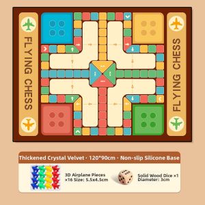 QILEYUAN | Educational Children & Adult Large Flying Chess Carpet Mat Super Size