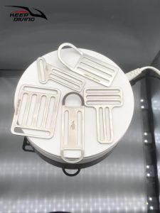 ดำน้ำ Sidemount สี่เหลี่ยมผืนผ้าหัวเข็มขัด316สแตนเลสสายรัด Keeper เหมาะกับ5ซม. Webbing ทนทาน BCD อุปกรณ์เสริม