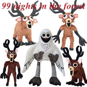 （Super Fan) 99 Nights in The Forest Plush Roblox Deer Soft Stuffed Doll Toys Birthday Gifts for Fans Boys and Girls Kids