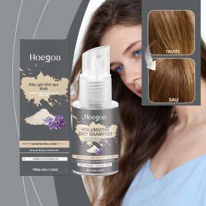 Dầu Gội Khô Tạo Độ Phồng Lavender Khô Nhanh Không Nhờn Kiểm Soát Dầu Xịt Tạo Kiểu Tóc Không Cần Gội Cho Mọi Loại Tóc 35g