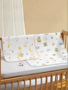 SHI YUE JIE JING | Waterproof Breathable Washable Pure Cotton Baby Diaper Pad