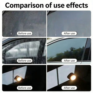 One Polish Like New Watermark Remover Car Glass Oil Film Remover Cerium Oxide Glass Polish Windscreen Cleaner Car Glass Cleaner Water Spot Remover Glass Stain Remover Windshield Polish Auto Glass Cleaning Polish Rain Mark Remover 玻璃油膜去除剂
