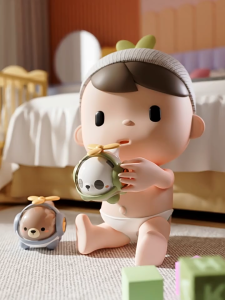 Đồ chơi máy bay trực thăng gấu mini có còi thổi vui tai cho bé mới nhất 2025