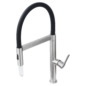 AZOS | Pull-Down Dual-Function Stainless Steel Flexible Kitchen Faucet