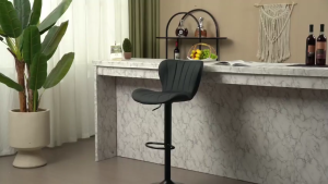 เก้าอี้บาร์ สไตล์ขาสูง เก้าอี้หมุนได้ 360° ปรับสูงต่ำได้ เก้าอี้หนัง PUเก้าอี้บาร์ เก้าอี้สูง เก้าอี้ในร้านอาหาร เก้าอี้