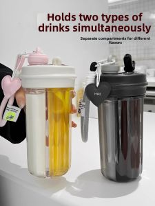 MENGYUXI | Children School Use Dual Drinking Spout Water Cup