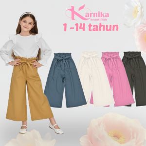 celana kulot anak perempuan  1 - 14 tahun celana panjang anak peremouan bahan import