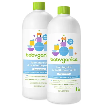 🔥Ready Stock🔥Authentic Babyganics Foaming Dish & Bottle Soap Fragrance Free 32oz/946ml