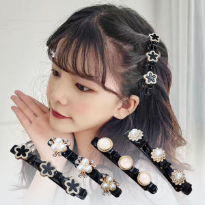 🔥IVY Four-leaf Clover Hair Clips Lazy Braided Hairpin Female Summer Bangs Fixed Hair Clip Flower Hair Accessories