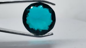 Natural Madagascar Blue Color Grandierite 13.50 Cts. Round Cut Eye Clean Loose Gemstone