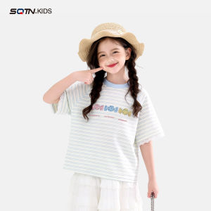 SQTN.KIDS | Summer Striped Lightweight T-Shirt