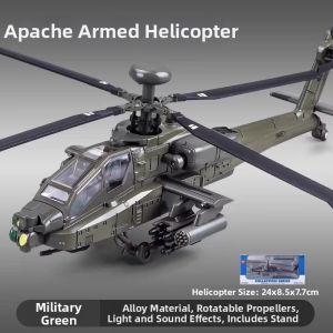 Apache Black Hawk Helicopter Model Alloy Childrens Toy Display