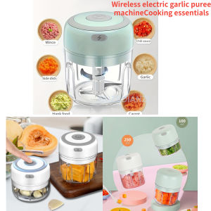Electric grinder mini electric food chopper portable electric garlic and vegetable grinder garlic pulling press for household