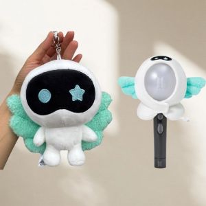 Korea Wootteo Plush Toy Kawaii Stuffed Doll for Backpack Pendant Wave New JIN Design Astronaut Wings Keychain Fans Support Gift