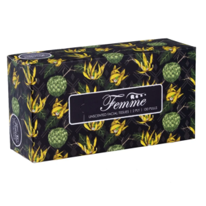 Femme Econo Box Facial Tissue 130-Pulls 2-Ply - Facial Tissue