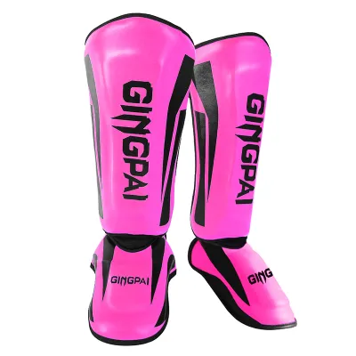 GINGPAI | Muay Thai Training Adult & Kids Foot & Shin Guards Padded