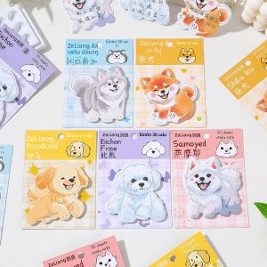 กระดาษโน้ต 30 แผ่น ลายสุนัขน่ารัก ดีไซน์เก๋ สำหรับเขียนข้อความในสำนักงาน หรือใช้เป็นสติกเกอร์ข้อความตลกๆ สำหรับการเรียน หรือเป็นของขวัญ