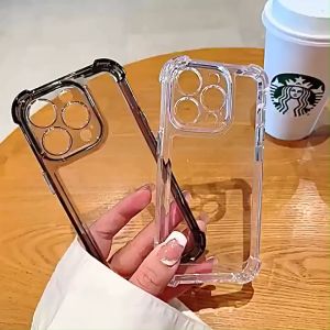 Clear Shockproof Luxury Phone Case Compatible for IPhone 16 15 11 13 14 12 Pro 7 8 Plus XS Max X XR Soft Transparent 16 Pro Max