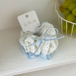 Dotted Bow Fresh Sweet Girl Hair Circle