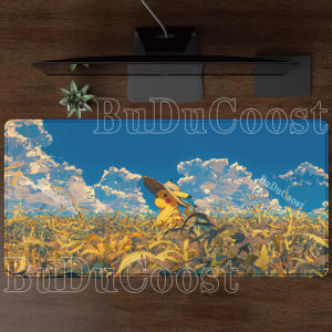 Bandai | Large Pikachu Pokemon Mouse Pad XXL HD printing Mousepad overlock Laptop Gaming Office Carpet Computer Keyboard e-sports DeskMat