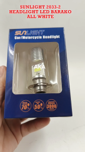 SUNLIGHT L-2033-2 T19 Headlight LED for Barako/BC175 - All White High-Performance Energy-Efficient Safety-Enhanced