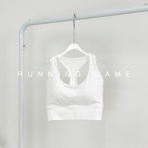 Sports Bra Top Yoga Vest with Chest Pad Fitness Gym Sports Wear Breathable Nylon Fabric Womens Summer Backless Tank Top