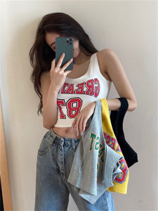 New Summer Letter Short Sleeveless Top
